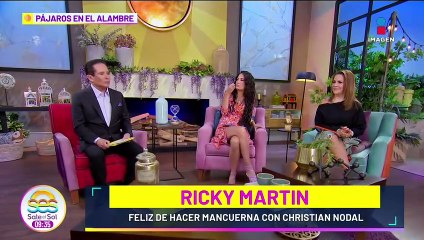Ricky Martin feliz de hacer dueto con Nodal