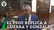 El PSOE replica a Guerra y González que son ellos los 
