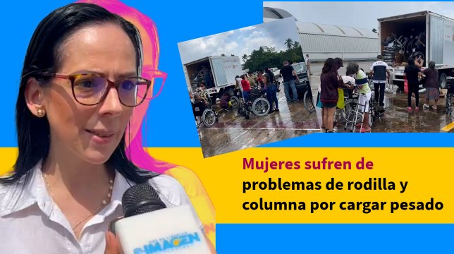 Amas de casa en Veracruz sufren desgaste de articulaciones por cargar pesado