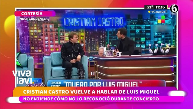 No me quiere reconocer : Cristian Castro tras asistir a show de Luis Miguel