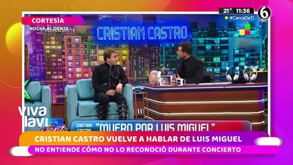 "No me quiere reconocer": Cristian Castro tras asistir a show de Luis Miguel