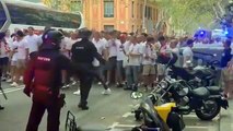 Los ultras del Amberes causan disturbios en Barcelona
