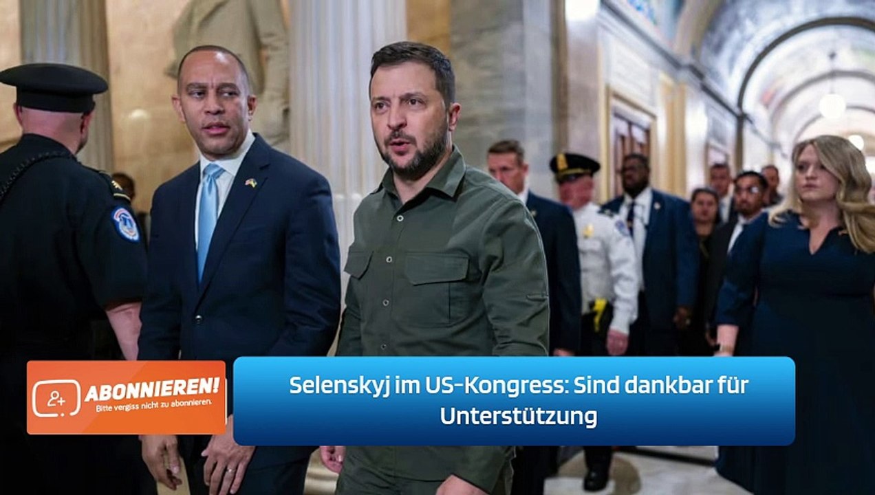 Selenskyj im US-Kongress: Sind dankbar für Unterstützung