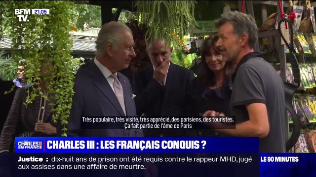 C'était très émouvant et exceptionnel (...) je l'ai trouvé très humain, très accessible : Christophe, fleuriste au marché aux fleurs Reine-Elizabeth-II, raconte sa rencontre avec Charles III