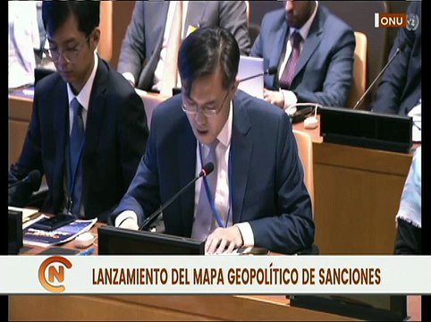 Canciller Yván Gil presenta ante la ONU el Mapa Geopolítico de Sanciones contra Venezuela