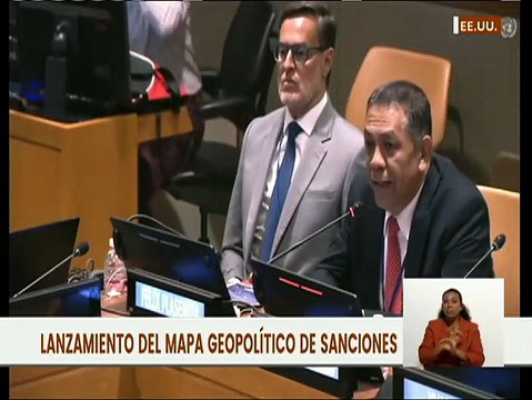 ONU | Vicemin. Comunicación William Castillo: Las medidas coercitivas son crueles e inhumanas