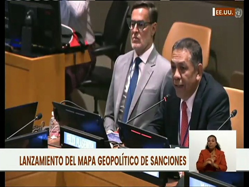 ONU | Vicemin. Comunicación William Castillo: Las medidas coercitivas son crueles e inhumanas