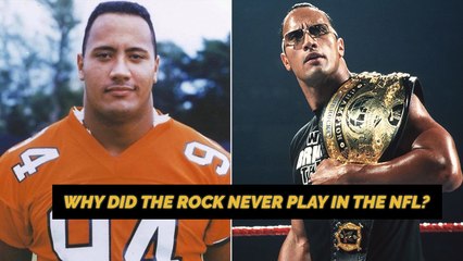 Why did The Rock never play in the NFL?