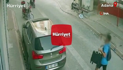 Tespih ve para dolu çantayı alıp böyle kaçtı