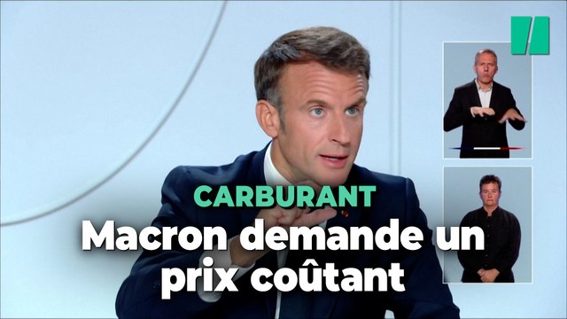 Carburant : Macron demande aux distributeurs qu'il soit vendu à prix coûtant