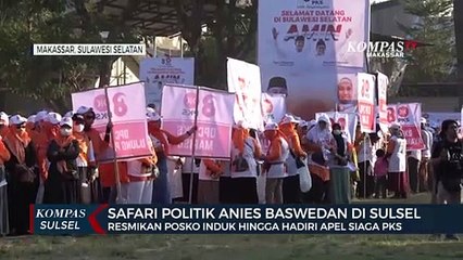 Safari Politik Anies Baswedan Di Sulsel meresmikan posko induk pemenangan