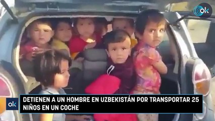 Detienen a un hombre en Uzbekistán por transportar 25 niños en un coche