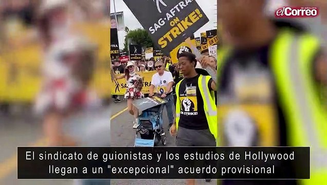 El sindicato de guionistas y los estudios de Hollywood llegan a un excepcional acuerdo provisional