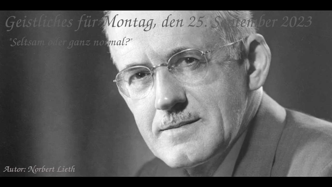 Geistliches für Montag, den 25. September 2023