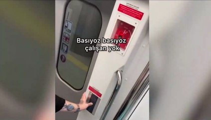 Sosyal medyada videosu paylaşıldı: Son metroda uyuyakalırsanız ne olur?