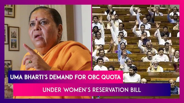 PM Modi In Bhopal: BJP Leader Uma Bharti Raises Demand For OBC Quota Under Women’s Reservation Bill