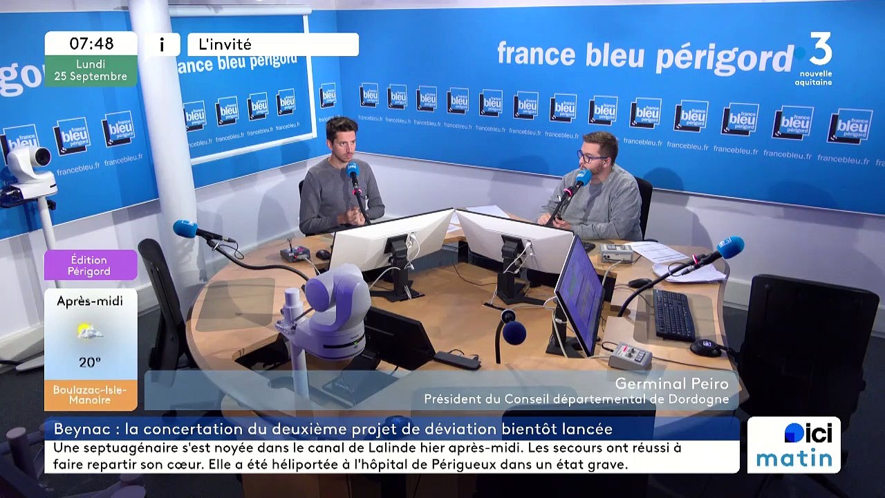 Germinal Peiro, président du Conseil départemental de la Dordogne