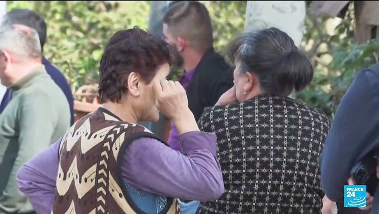 Ethnic Armenians flee Karabakh after breakaway region's defeat