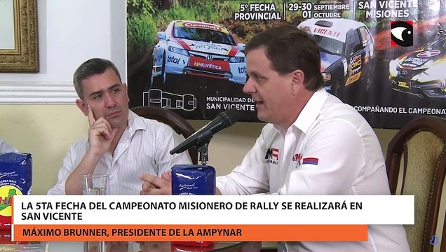 La 5ta fecha del campeonato misionero de rally se realizará en San Vicente