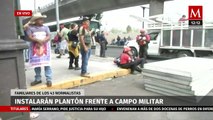 Familiares de los 43 normalistas instalarán plantón permanente frente a Campo Militar 1