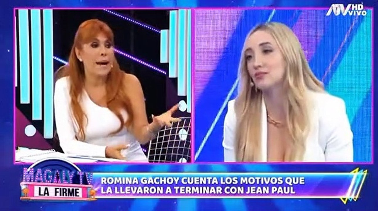 Romina Gachoy brinda detalles del fin de su matrimonio con Jean Paul Santa María.
