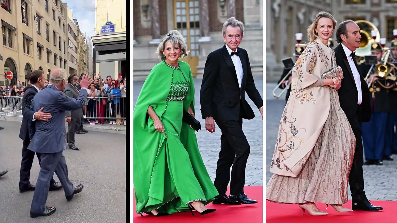His Majesty King Charles III with the French President, Paris.