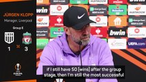 50 European wins? Means nothing if we don't get out of the group - Klopp