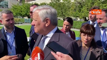 Tajani a New in York risponde a un giornalista in romanesco: "Se me fai fin?, poi rispondo"