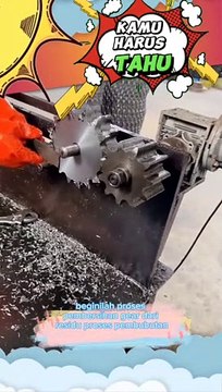 Beginilah proses pembersihan sisa residu proses pembubutan