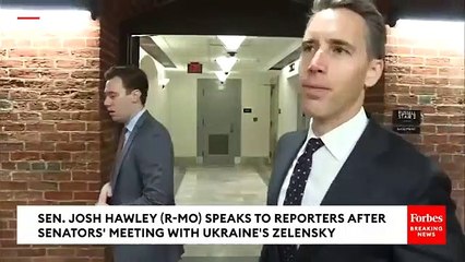 Josh Hawley: This Is What Zelensky Told Us About Ukraine's Efforts Against Russia's Invasion