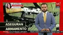 Incautan arsenal en Michoacán: confiscan vehículo robado y municiones
