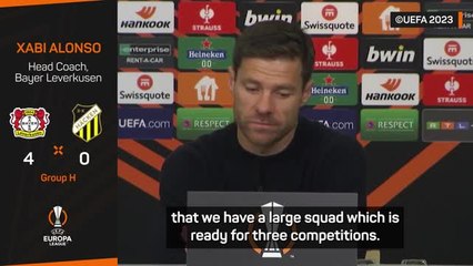 Squad rotation key for Leverkusen success - Alonso