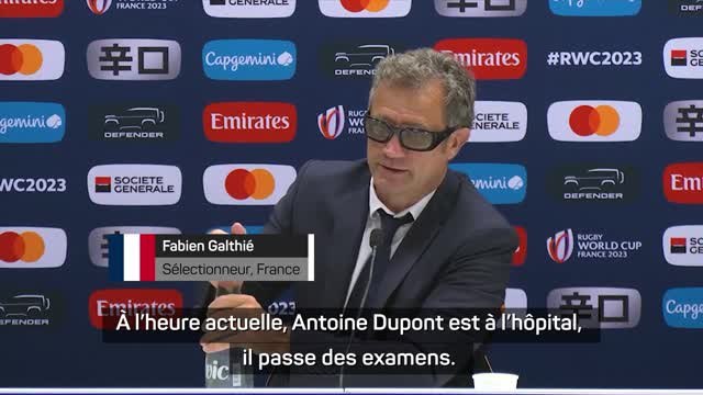 Bleus - Galthié : Quand un joueur se blesse, on n'est jamais heureux