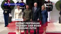 Momen Presiden Ukraina Zelensky Bertemu Joe Biden di Gedung Putih AS