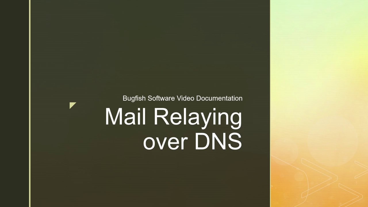 Secondary Backup Mail Server Software Mail Relaying over DNS [MRoD
