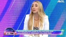 Romina Gachoy cuenta que tuvo que dejar el OnlyFans por Jean Paul Santa María.