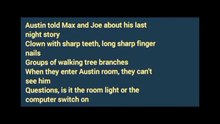 Write scary stories 11