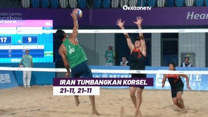 Highlight Voli Pantai Asian Games 2023: Iran Kalahkan Korea Selatan Dua Set Langsung