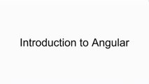 1- Introduction to Angular | Angular tutorial for beginners