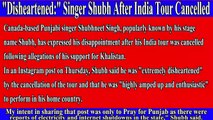 Singer Shubh After India Tour Cancelled Over Map Post #controversy #subhash #WhoisShubh #khalistan