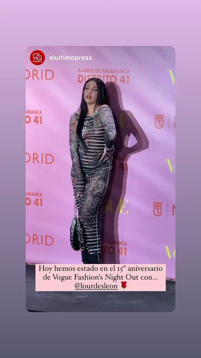 Lourdes Leon at Vogue Fashion Night Out in Madrid