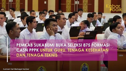 PEMKAB SUKABUMI BUKA SELEKSI 875 FORMASI CASN PPPK UNTUK GURU, TENAGA KESEHATAN DAN TENAGA TEKNIS