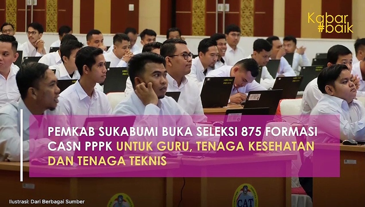 PEMKAB SUKABUMI BUKA SELEKSI 875 FORMASI CASN PPPK UNTUK GURU, TENAGA KESEHATAN DAN TENAGA TEKNIS