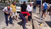 Mersin'de Beton Mazgalın Altından Çıkarılan Cep Telefonu Sahibine Teslim Edildi