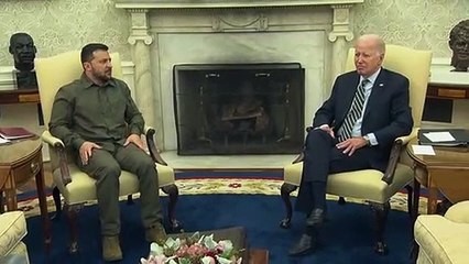 Selenskyj im Weißen Haus: Biden würdigt "Mut" der Ukrainer