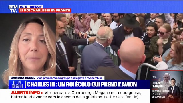 Le discours du roi Charles III sur l'écologie est salvateur pour le gouvernement anglais, affirme Sandra Regol (EELV)