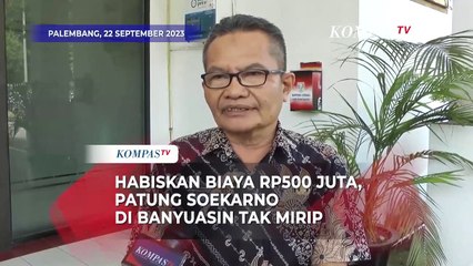 Viral Patung Soekarno Berbiaya Rp500 Juta di Banyuasin Tak Mirip, Ini Kata PUTR