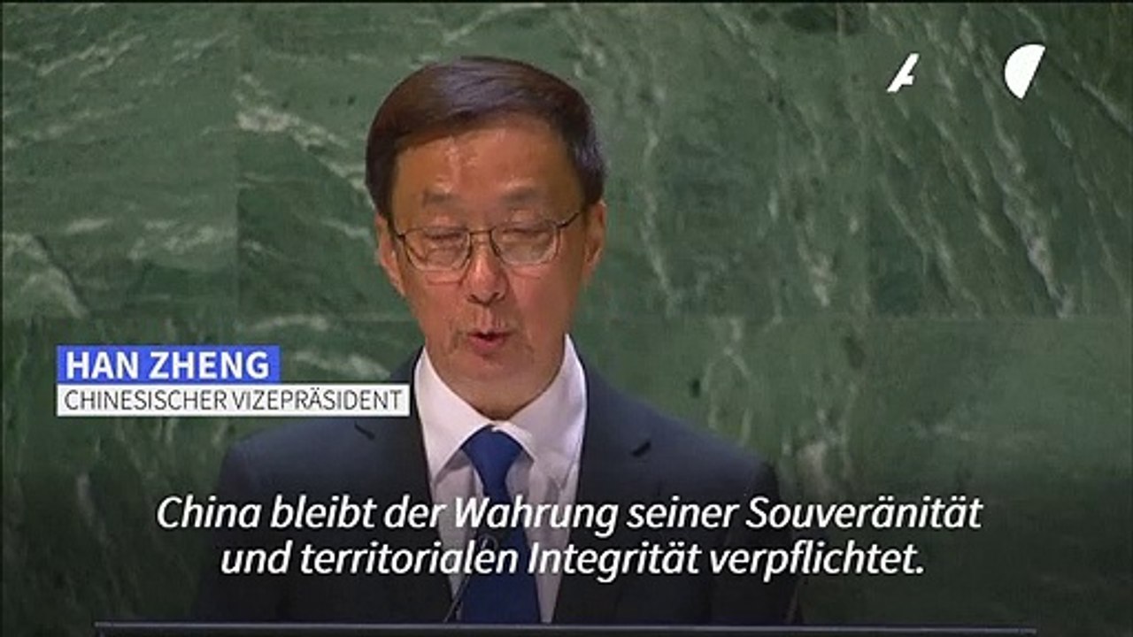 China bekräftigt in Rede vor UNO Anspruch auf Taiwan