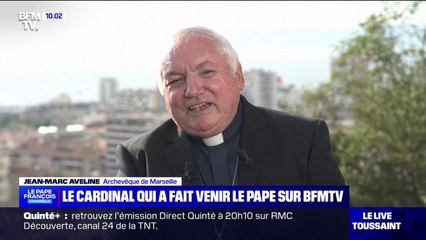 下载视频: Le cardinal Aveline, qui a convaincu le pape de venir à Marseille, témoigne sur BFMTV