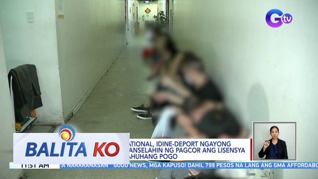 Ilang Chinese national, dine-deport ngayong araw matapos kanselahin ng PAGCOR ang lisensya ng pinagtatrabahuhang POGO | BK